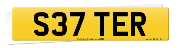 Registration number S37 TER